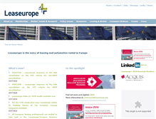 Tablet Screenshot of leaseurope.org